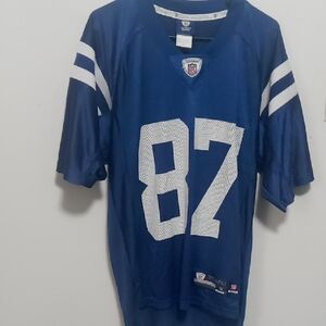 Blue NFL Jersey with White Number 87